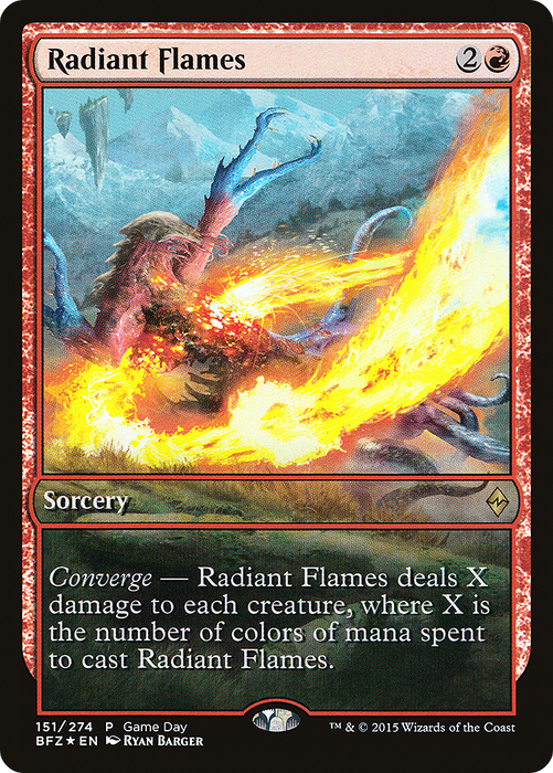 Radiant Flames (GAME-151) - rare - Foil