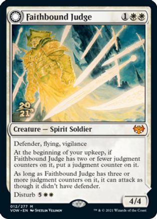 Faithbound Judge // Sinner's Judgment (PRE-12S) - mythic: (Double Faced Transform) - Foil