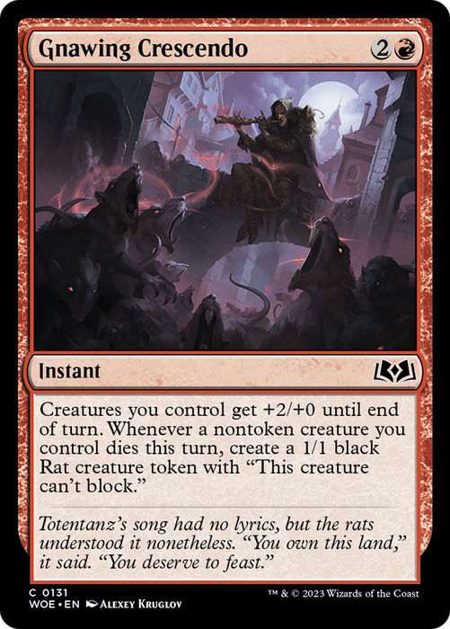 Gnawing Crescendo (WOE-131) - common - Foil