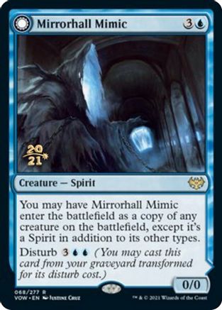 Mirrorhall Mimic // Ghastly Mimicry (PRE-68S) - rare: (Double Faced Transform) - Foil
