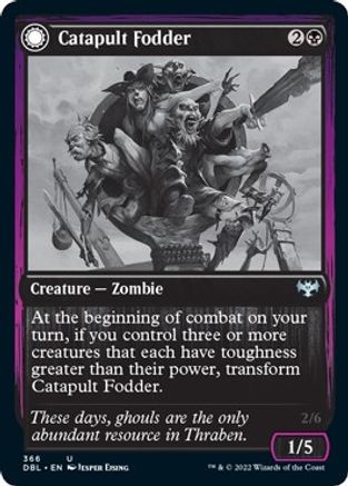 Catapult Fodder // Catapult Captain (DBL-366) - uncommon: (Double Faced Transform)