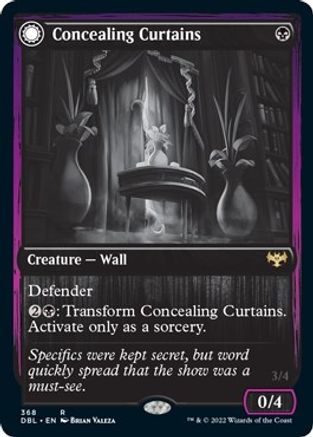 Concealing Curtains // Revealing Eye (DBL-368) - rare: (Double Faced Transform) - Foil
