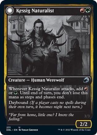 Kessig Naturalist // Lord of the Ulvenwald (DBL-231) - uncommon: (Double Faced Transform)