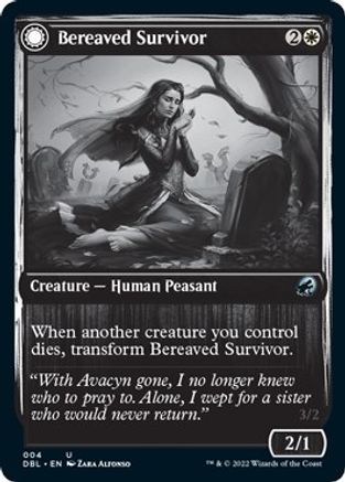 Bereaved Survivor // Dauntless Avenger (DBL-004) - uncommon: (Double Faced Transform)