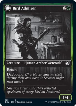 Bird Admirer // Wing Shredder (DBL-169) - common: (Double Faced Transform) - Foil