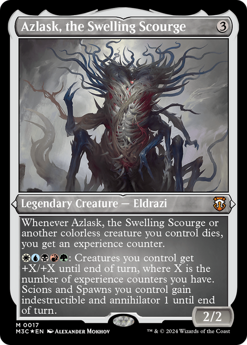 Azlask, the Swelling Scourge (M3C-017) - mythic - Etched Foil