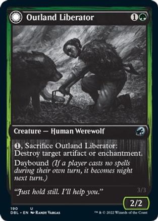 Outland Liberator // Frenzied Trapbreaker (DBL-190) - uncommon: (Double Faced Transform)