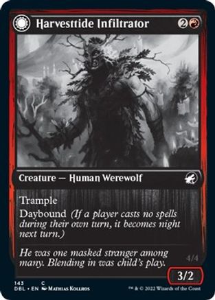 Harvesttide Infiltrator // Harvesttide Assailant (DBL-143) - common: (Double Faced Transform)