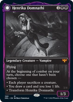 Henrika Domnathi // Henrika, Infernal Seer (DBL-386) - mythic: (Double Faced Transform)