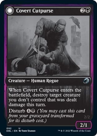 Covert Cutpurse // Covetous Geist (DBL-092) - uncommon: (Double Faced Transform) - Foil