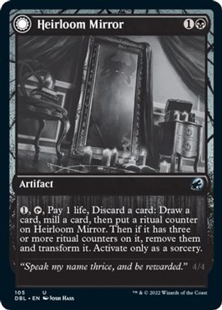 Heirloom Mirror // Inherited Fiend (DBL-105) - uncommon: (Double Faced Transform) - Foil