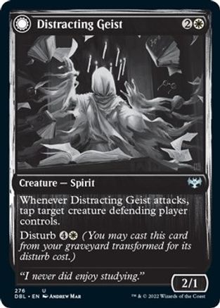 Distracting Geist // Clever Distraction (DBL-276) - uncommon: (Double Faced Transform)