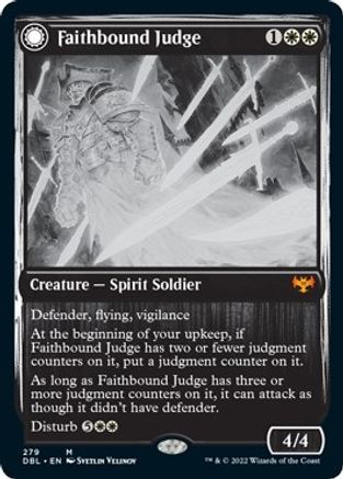 Faithbound Judge // Sinner's Judgment (DBL-279) - mythic: (Double Faced Transform) - Foil