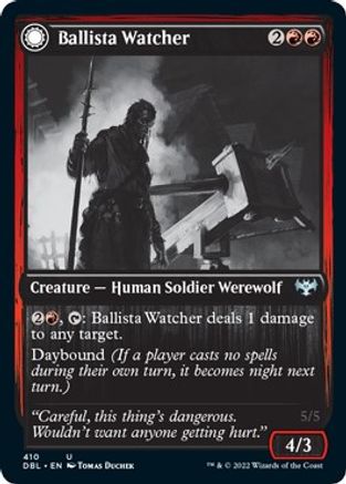Ballista Watcher // Ballista Wielder (DBL-410) - uncommon: (Double Faced Transform)