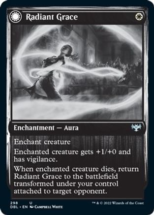 Radiant Grace // Radiant Restraints (DBL-298) - uncommon: (Double Faced Transform) - Foil