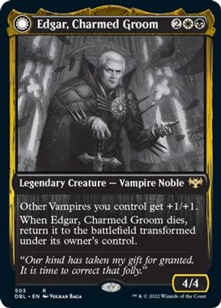 Edgar, Charmed Groom // Edgar Markov's Coffin (DBL-503) - rare: (Double Faced Transform)