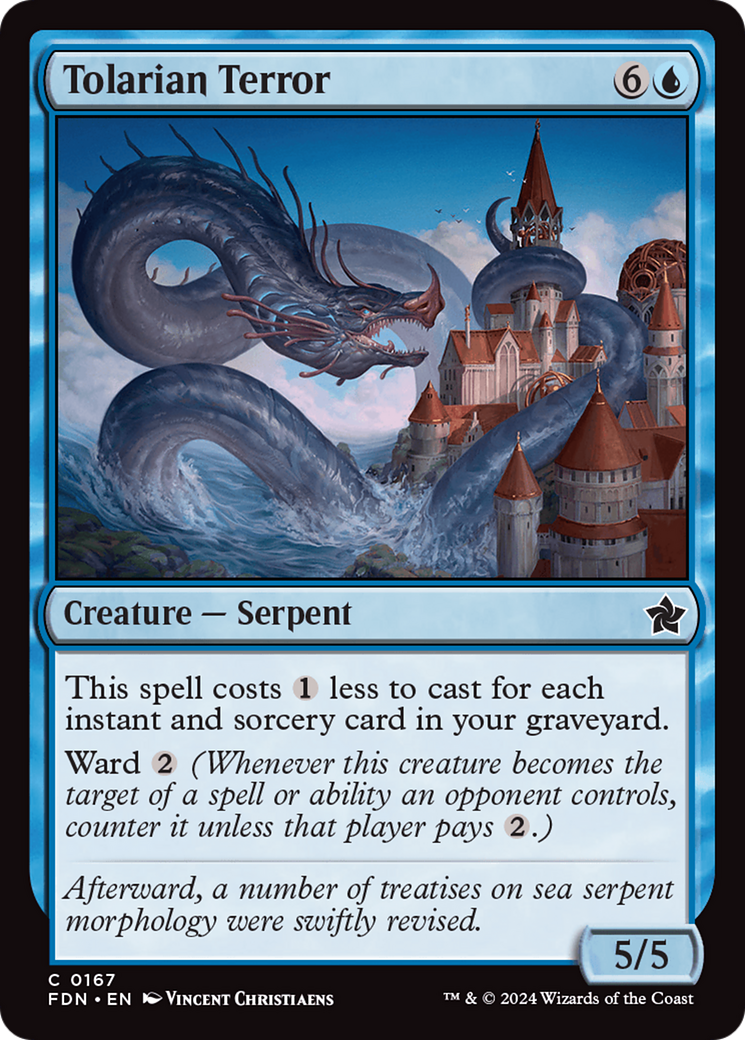 Tolarian Terror (FDN-167) - common - Foil