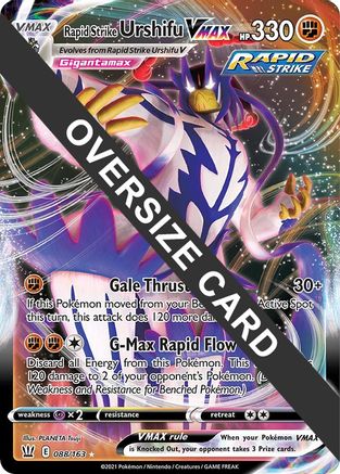 Rapid Strike Urshifu VMAX (088/163) - JC  - Promo - Holofoil