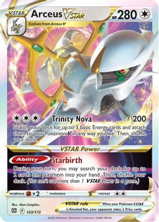 Arceus VSTAR (123/172) - SBS  - Ultra Rare - Holofoil