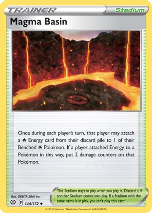 Magma Basin (144/172) - SBS  - Uncommon - Reverse Holofoil