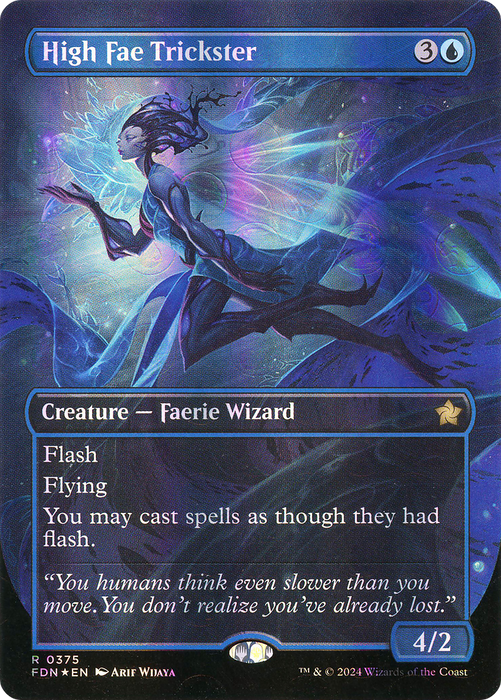 High Fae Trickster (FDN-375) - rare (Borderless) - Foil
