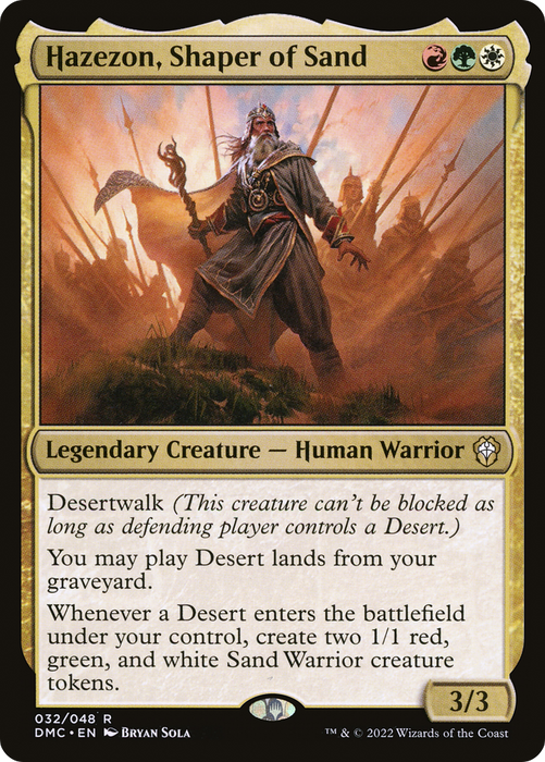 Hazezon, Shaper of Sand (DMC-032) - rare - Foil