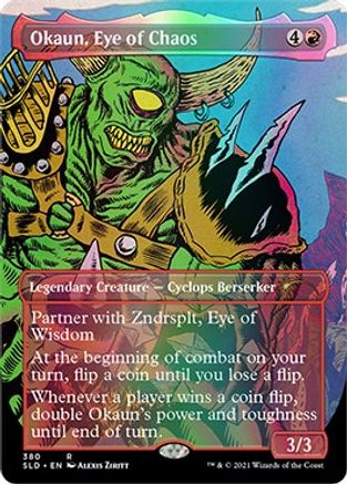 Okaun, Eye of Chaos // Okaun, Eye of Chaos (SLD-380) - rare (Borderless)