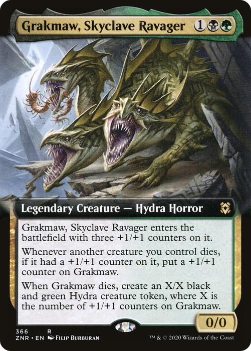 Grakmaw, Skyclave Ravager (ZNR-366) - rare: (Extended Art)