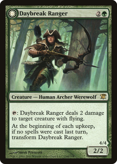 Daybreak Ranger // Nightfall Predator (ISD-176) - rare: (Double Faced Transform)