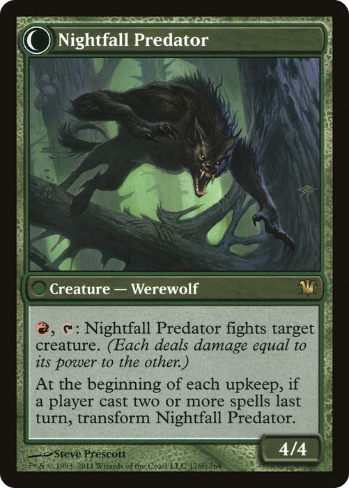 Daybreak Ranger // Nightfall Predator (ISD-176) - rare: (Double Faced Transform) - Foil