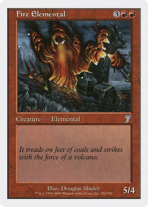 Fire Elemental (7ED-183) - uncommon