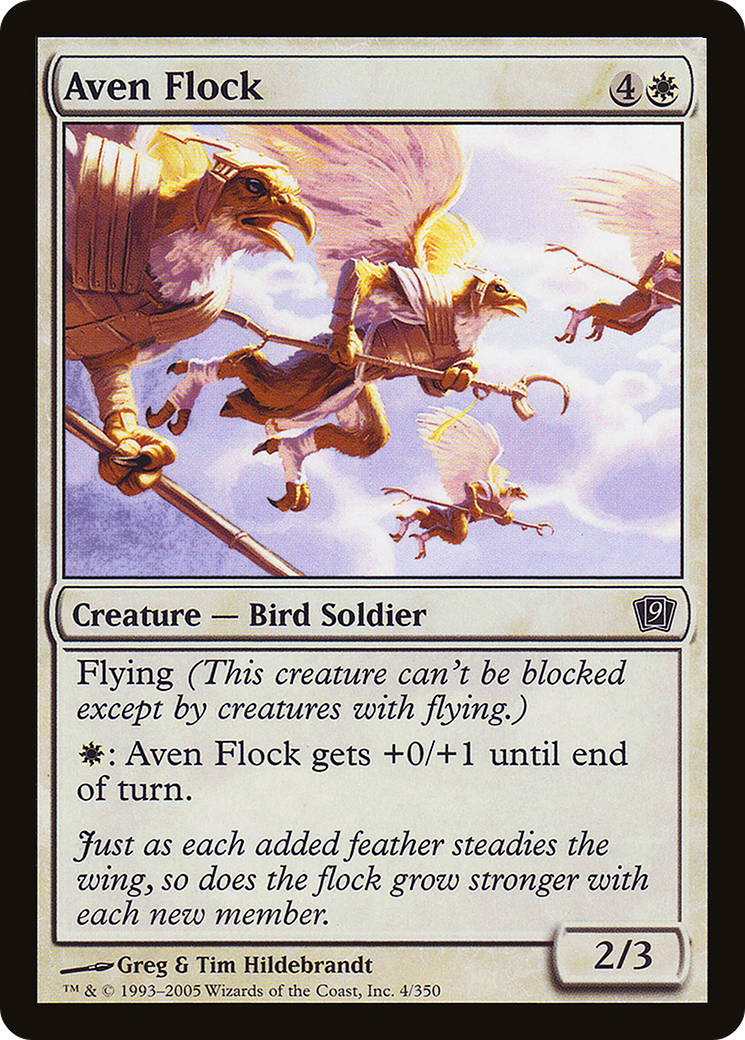 Aven Flock (9ED-04★) - common - Foil