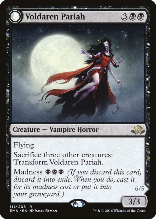 Voldaren Pariah // Abolisher of Bloodlines (EMN-111) - rare: (mooneldrazidfc) - Foil