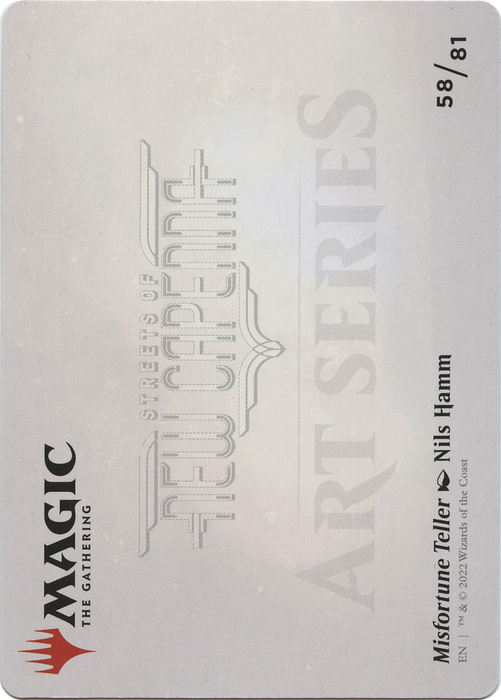 Misfortune Teller // Misfortune Teller (ASNC-058) - common (Borderless) - Foil