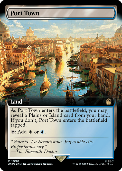 Port Town (WHO-1098) - rare: (Extended Art) - Foil