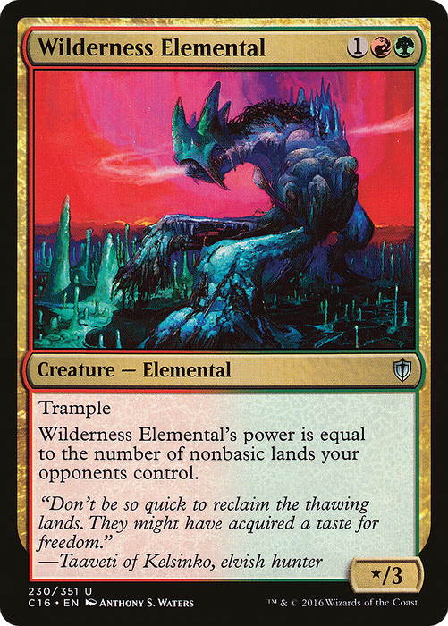 Wilderness Elemental (C16-230) - uncommon