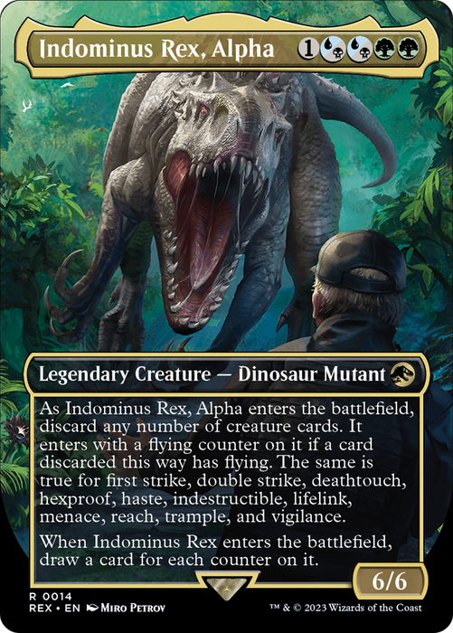 Indominus Rex, Alpha (REX-014) - rare (Borderless)