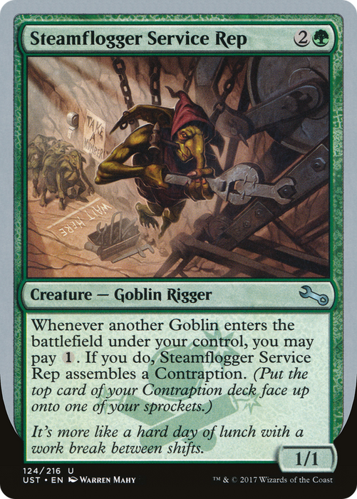 Steamflogger Service Rep (UST-124) - uncommon - Foil