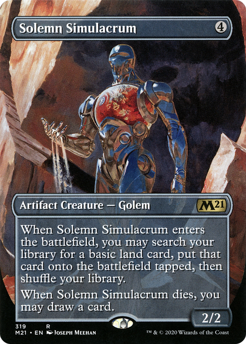 Solemn Simulacrum (M21-319) - rare (Borderless)