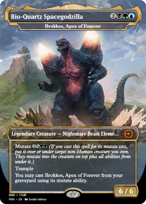 Brokkos, Apex of Forever (PRM-80909) - mythic / Bio-Quartz Spacegodzilla