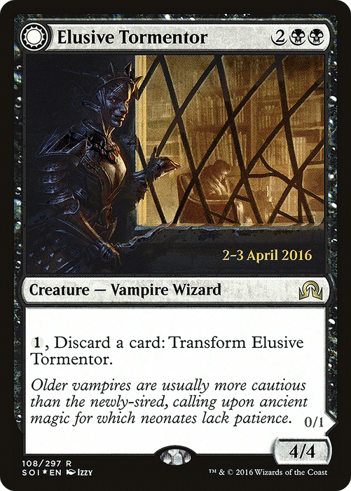 Elusive Tormentor // Insidious Mist (PRE-108S) - rare: (Double Faced Transform) - Foil