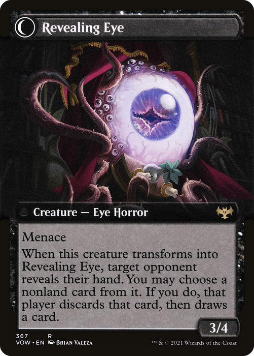 Concealing Curtains // Revealing Eye (VOW-367) - rare: (Extended Art, Double Faced Transform) - Foil