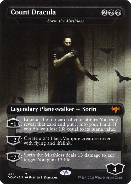 Sorin the Mirthless (VOW-337) - mythic / Count Dracula (Borderless)