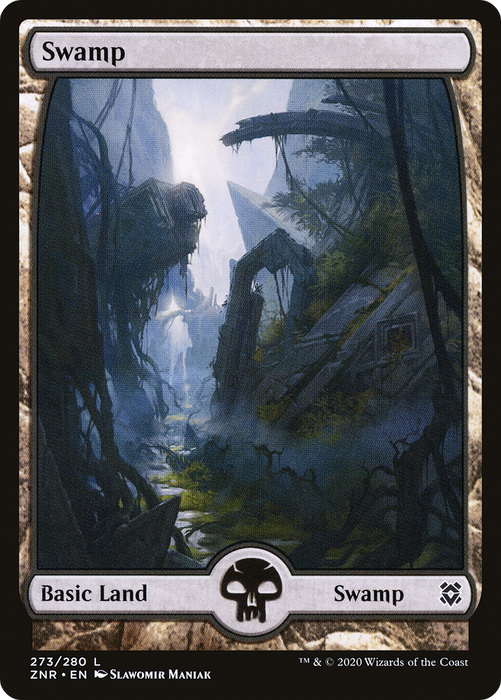 Swamp (ZNR-273) - common: (Full Art) - Foil