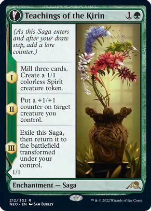 Teachings of the Kirin // Kirin-Touched Orochi (NEO-212) - rare: (fandfc, enchantment) - Foil