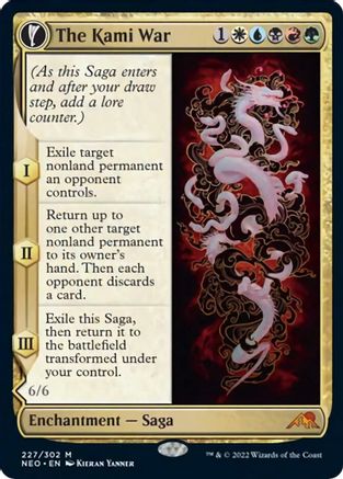 The Kami War // O-Kagachi Made Manifest (NEO-227) - mythic: (fandfc, enchantment) - Foil