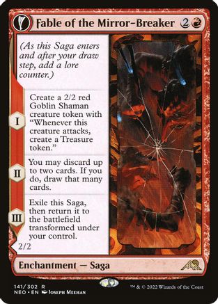 Fable of the Mirror-Breaker // Reflection of Kiki-Jiki (NEO-141) - rare: (fandfc, enchantment)