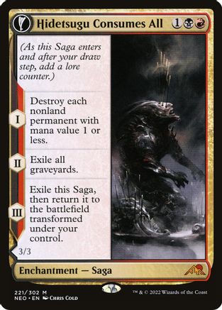 Hidetsugu Consumes All // Vessel of the All-Consuming (NEO-221) - mythic: (fandfc, enchantment)