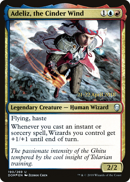 Adeliz, the Cinder Wind (PRE-190S) - uncommon - Foil