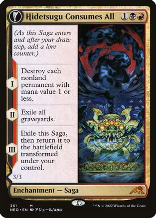 Hidetsugu Consumes All // Vessel of the All-Consuming (NEO-361) - mythic: (Showcase, fandfc)